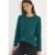 Cecil Dames Basic shirt met ronde hals in Groen