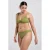 America Today high leg bikinibroekje Wida met textuur olijfgroen