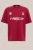 WE Fashion – Heren heavyweight loose fit T-shirt met print – Loose fit – Felrood – Katoen –