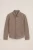 WE Fashion – Jongens overhemd van twill met embroidery – Regular fit – Taupe – Katoen –
