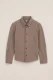 WE Fashion – Jongens overhemd van twill met embroidery – Regular fit – Taupe – Katoen –