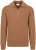 Profuomo Half Zip Pullover Wool Cognac