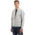 No Excess Sweater full zip stand up-collar re grey melange