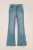 Blue Ridge – Meisjes flared jeans met stretch – Super Skinny Fit – Lichtblauw – Katoen –