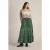 White Stuff Lotus Maxi Skirt Green Print