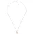 Orphelia ‘Debby’ Dames 925 Sterling Zilveren Ketting met Hangertje – Zilver/Roze ZH-7289/RG