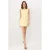 TRENDYOLMİLLA Dames Geel Effen Kort / Mini Mouwloos Bodycon Jurken