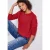 Street One Dames Sweater met ronde hals in Rood