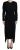 Dolce & Gabbana Zwarte Sheath Midi Gown Wol Wrap Damesjurk