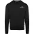 Aquascutum Heren-sweatshirt met ronde hals en lange mouwen met klein logo (Zwart)