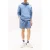 Tommy Hilfiger Tjm Reg Badge Hoodie Blue Moment Heather Tonal
