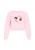 MYMO Sweatshirt ‘Pop’  bruin / rosa / grenadine / wit