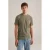 WE Fashion slim T-shirt olijfgroen