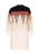 IZIA Gebreide jurk  beige / goud / rood / zwart