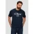 s.Oliver Big Size regular fit T-shirt Plus Size met printopdruk blauw/zwart