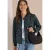 Blouson met trekkoord en luipaardprint