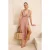 TRENDYOLMİLLA Dames Meerkleurig Geometrisch patroon Maxi Mouwloos Strandkleding Skater Strandjurken