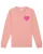 Watapparel Sweatshirt ‘Pink Heart’  zalm roze / eosine / lichtroze