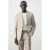 Mango Man colbert met linnen beige