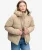Superdry – Premium Gewatteerde Corduroy Jas Met Capuchon – Dames – Gewatteerde jassen