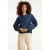 Smashed Lemon Jeansjack van donkerblauw denim |