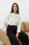 TRENDYOLMİLLA Dames Wit Effen Lang Regular fit Overhemden