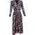 Isabel Marant Moyranid midi-jurk met bloemenprint in veelkleurig fluweel