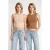 Slim Fit Crew Neck Cropped Top