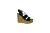 Saint Laurent Espadrille Platform Wedges in Zwart Suède