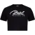 Diesel Dames Script Cropped T-Shirt (Caviar)