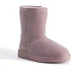 Aus Wooli “Bronte” Australia Mid Calf Zip, Lichtroze