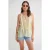 V-hals Blouse met Striksluiting en Rimpels