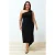 Curve Damesjurken Unifarben Midi Mouwloos Casual Relaxed Plus Size