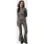 Colourful Rebel Leopard Peached Extra Flare Pants Warm Brown