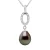 Ketting Jewelry Tahitian Pearl 8-9 mm Pear 925