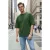 TRENDYOL MAN Jongens Kaki Geborduurd Kort Oversized T-shirts