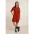 River Woods Corduroy Dress 3/4 Sleeves Orange