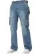Kruze | Cargo Combat-jeans voor heren – lichtblauw