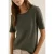 Cecil Dames Basic geribd Shirt in Groen