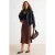 TRENDYOLMİLLA Dames Bruin Effen Midi Kokerrok- rok Rokken
