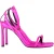 Sergio Rossi Evangelie 95 Enkelband Sandalen in Roze Satijn