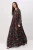 Trendyol Modest Dames Bruin Tropisch Maxi Lang A-lijn Modest Jurken
