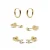 KARMA Jewelry gold plated oorbellen Base