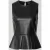 Gina Tricot Top in leerlook en knoopsluiting aan de achterkant