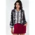Bloemige V-hals Crêpe Blouse