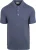 Suitable Heavy Knitted Polo Raw Denim Blauw