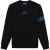 Malelions Men Captain Sweater 2.0 | Black/Cobalt