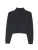 GOBI Cashmere Trui ‘Cropped High-Neck Cashmere Sweater’  donkergrijs