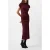 French Connection Drape Mock Neck Dress Burgundy
