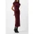French Connection Drape Mock Neck Dress Burgundy